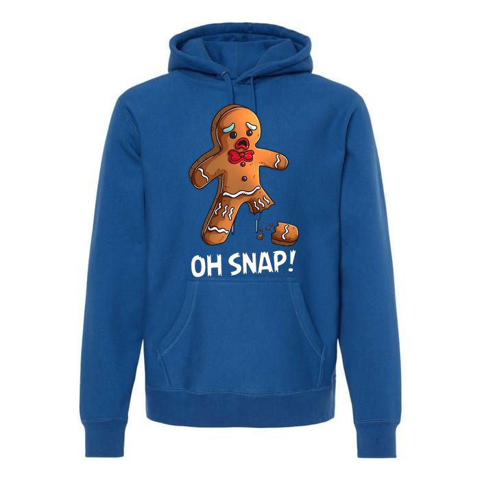 Gingerbread Christmas Market Baking Gingerbread Man Oh Snap Premium Hoodie