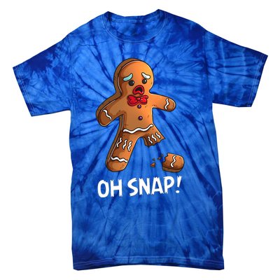 Gingerbread Christmas Market Baking Gingerbread Man Oh Snap Tie-Dye T-Shirt