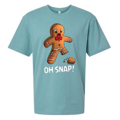 Gingerbread Christmas Market Baking Gingerbread Man Oh Snap Sueded Cloud Jersey T-Shirt