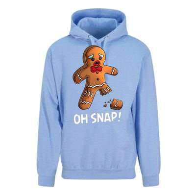 Gingerbread Christmas Market Baking Gingerbread Man Oh Snap Unisex Surf Hoodie