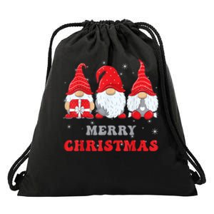 Gnome Christmas Merry Christmas Family Matching Christmas Drawstring Bag