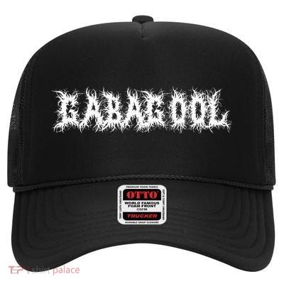 Gabagool Capicola Metalcore Nj Food Parody Death Metal Font High Crown Mesh Back Trucker Hat