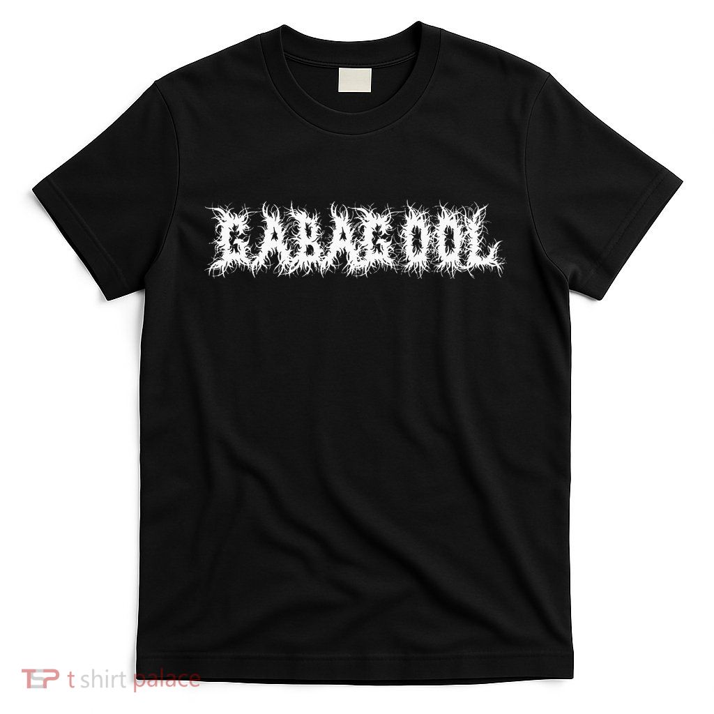 Gabagool Capicola Metalcore Nj Food Parody Death Metal Font T-Shirt