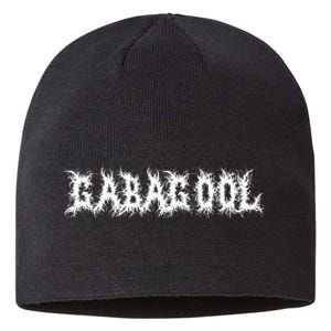 Gabagool Capicola Metalcore Nj Food Parody Death Metal Font Sustainable Beanie