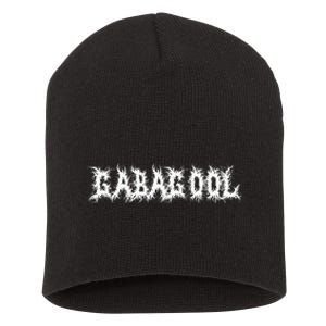 Gabagool Capicola Metalcore Nj Food Parody Death Metal Font Short Acrylic Beanie