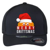 Gritty Christmas Merry Grittsmas Christmas Gift Long Sleeve Flexfit Unipanel Trucker Cap