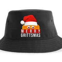 Gritty Christmas Merry Grittsmas Christmas Gift Long Sleeve Sustainable Bucket Hat