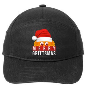 Gritty Christmas Merry Grittsmas Christmas Gift Long Sleeve 7-Panel Snapback Hat