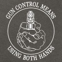 Gun Control Means Using Both Hands Cotton Canvas Backpack
