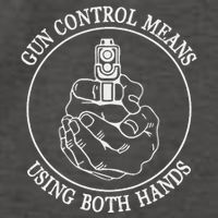 Gun Control Means Using Both Hands Vector Backpack