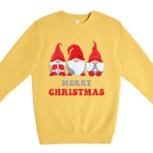 Gnome Christmas Merry Christmas Family Matching Christmas Premium Crewneck Sweatshirt