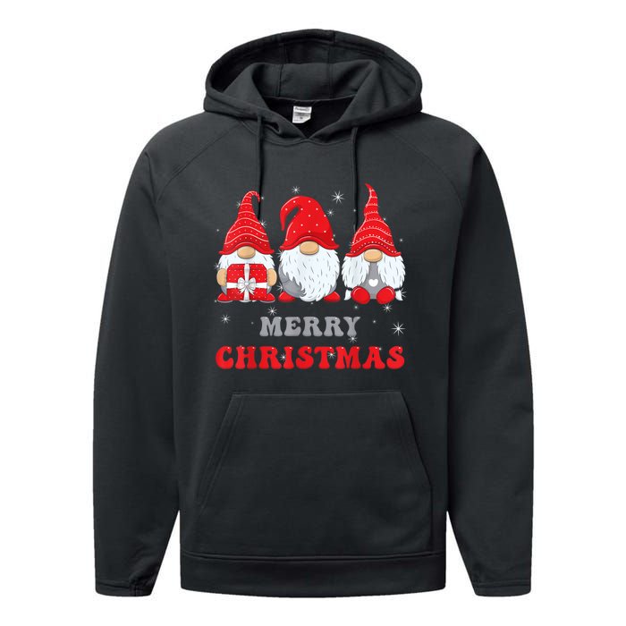 Gnome Christmas Merry Christmas Family Matching Christmas Performance Fleece Hoodie