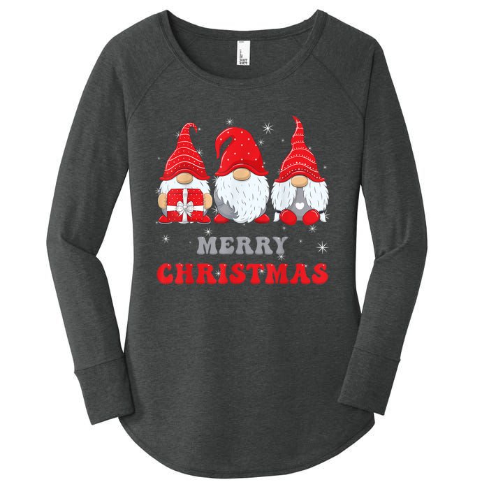 Gnome Christmas Merry Christmas Family Matching Christmas Women's Perfect Tri Tunic Long Sleeve Shirt