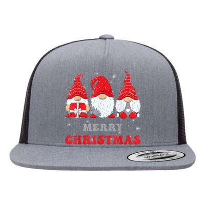 Gnome Christmas Merry Christmas Family Matching Christmas Flat Bill Trucker Hat