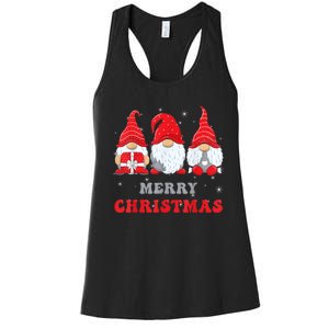 Gnome Christmas Merry Christmas Family Matching Christmas Women's Racerback Tank