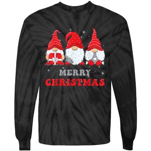 Gnome Christmas Merry Christmas Family Matching Christmas Tie-Dye Long Sleeve Shirt