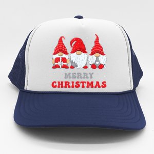 Gnome Christmas Merry Christmas Family Matching Christmas Trucker Hat