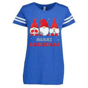 Gnome Christmas Merry Christmas Family Matching Christmas Enza Ladies Jersey Football T-Shirt