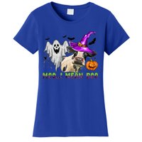 Ghost Cow Moo I Mean Boo Halloween Funny Cow Lover Costume Great Gift Women's T-Shirt