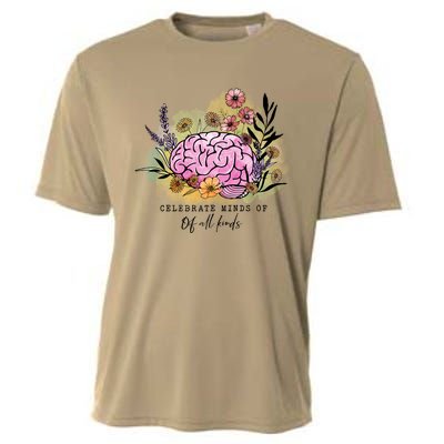 Groovy Celebrate Minds Of All Kinds Neurodiversity Autism Cooling Performance Crew T-Shirt