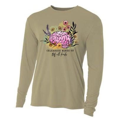 Groovy Celebrate Minds Of All Kinds Neurodiversity Autism Cooling Performance Long Sleeve Crew