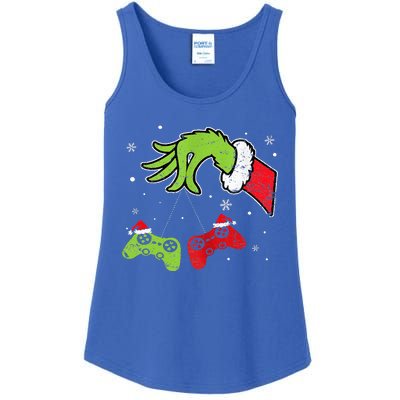 Gaming  Christmas Matching Pajamas Funny Gamer  Ladies Essential Tank