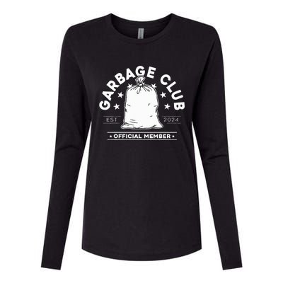 Garbage Club Member Womens Cotton Relaxed Long Sleeve T-Shirt