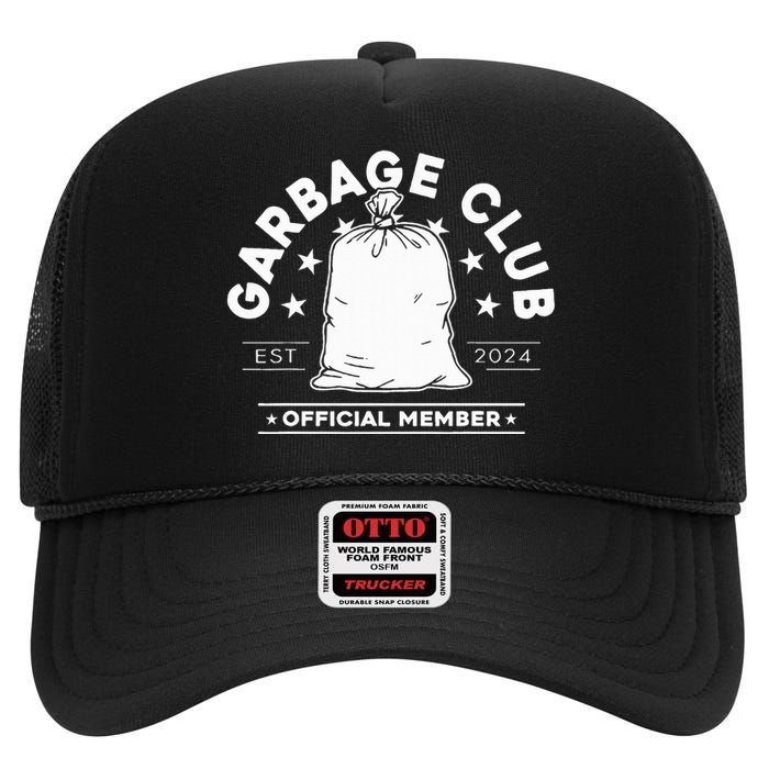 Garbage Club Member High Crown Mesh Back Trucker Hat