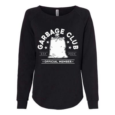 Garbage Club Member Womens California Wash Sweatshirt