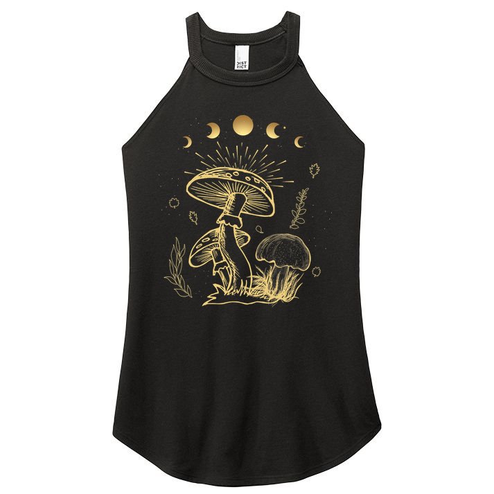 Goblincore Cottagecore Mushroom Spiritual Aesthetic Women's Perfect Tri Rocker Tank