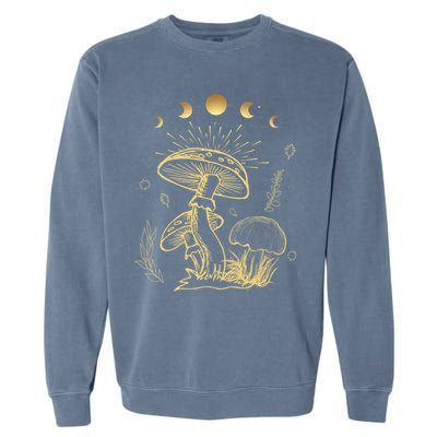 Goblincore Cottagecore Mushroom Spiritual Aesthetic Garment-Dyed Sweatshirt