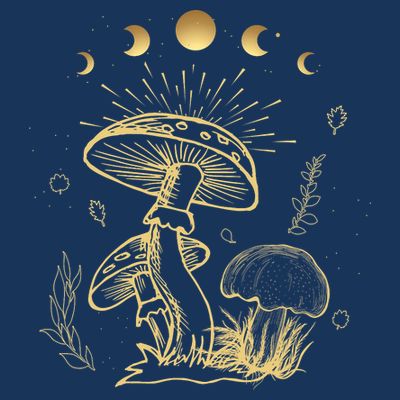Goblincore Cottagecore Mushroom Spiritual Aesthetic T-Shirt