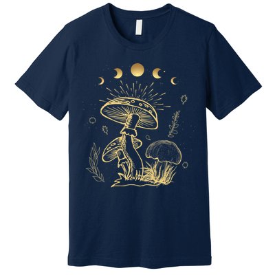 Goblincore Cottagecore Mushroom Spiritual Aesthetic Premium T-Shirt