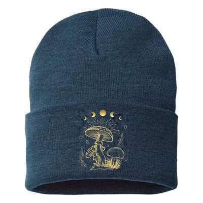 Goblincore Cottagecore Mushroom Spiritual Aesthetic Sustainable Knit Beanie