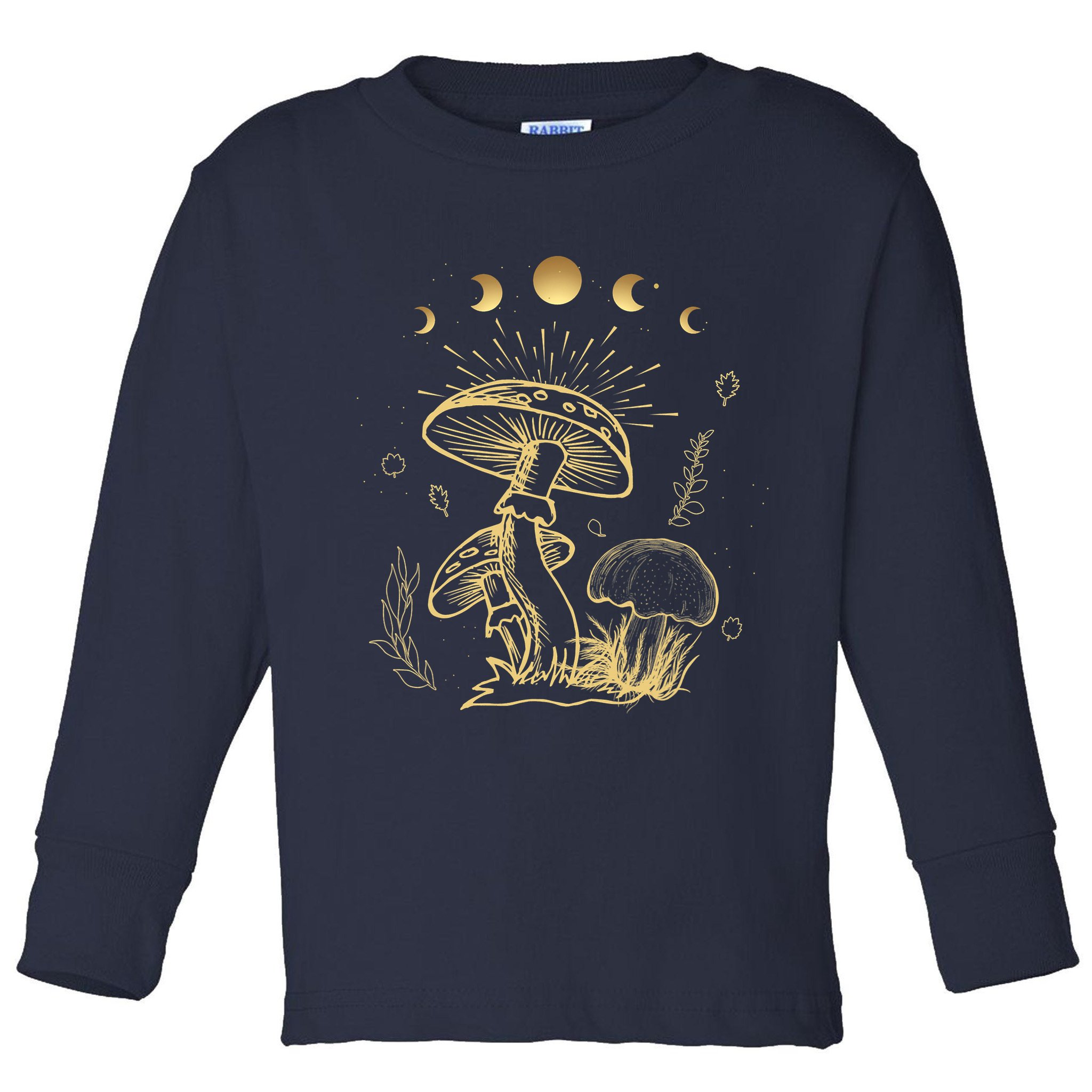 Goblincore Cottagecore Mushroom Spiritual Aesthetic Toddler Long Sleeve Shirt