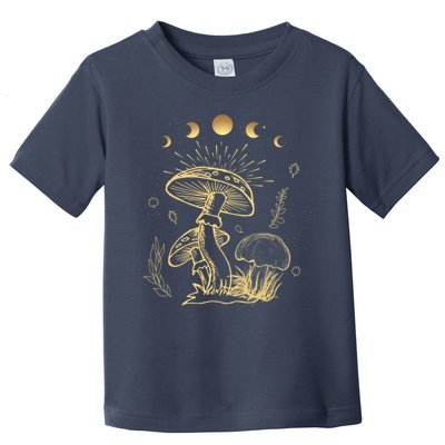 Goblincore Cottagecore Mushroom Spiritual Aesthetic Toddler T-Shirt