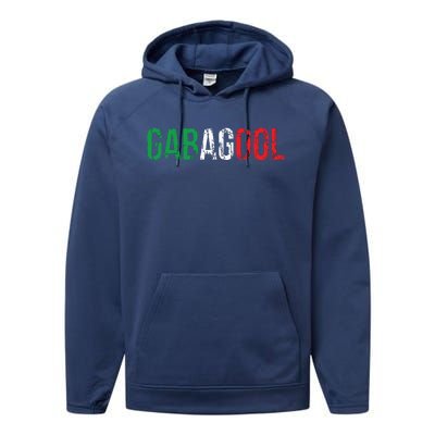 Gabagool Capicola Meat New Jersey Italian Pride Gift Performance Fleece Hoodie