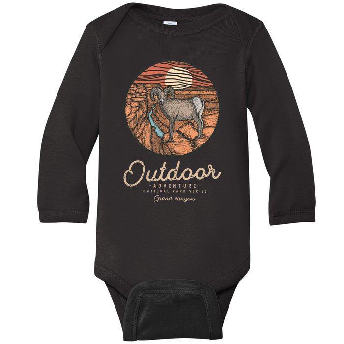 Grand Canyon National Park Baby Long Sleeve Bodysuit