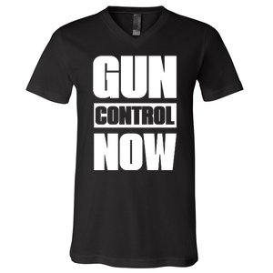 Gun Control Now USA V-Neck T-Shirt