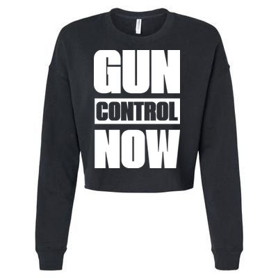 Gun Control Now USA Cropped Pullover Crew