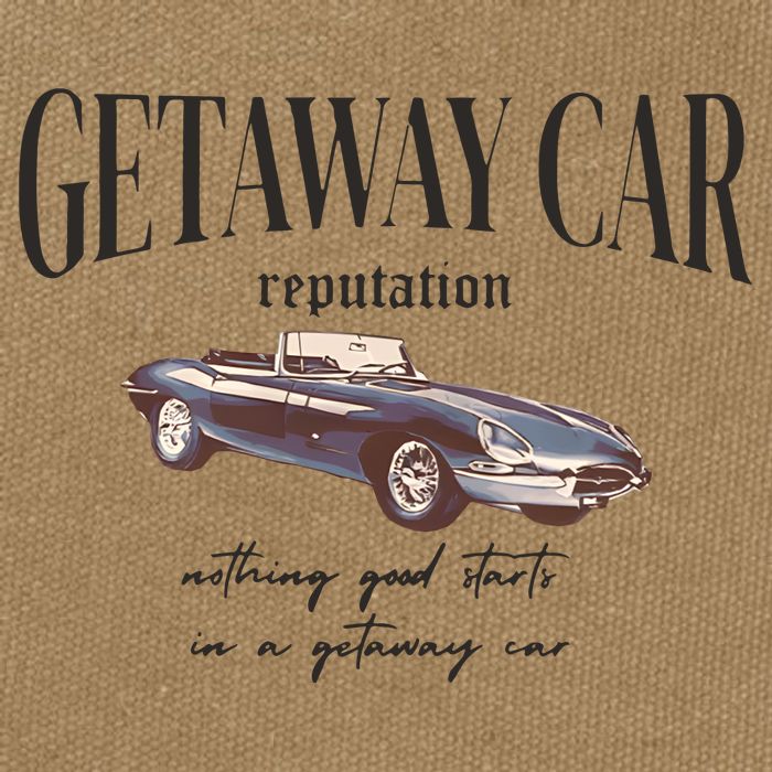 Getaway Car Nothing Good Starts In A Getaway Car Cotton Canvas Backpack