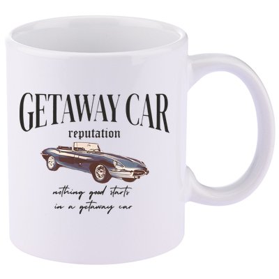 Getaway Car Nothing Good Starts In A Getaway Car 11oz C Handle Ceramic Mug