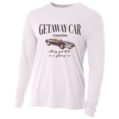 Getaway Car Nothing Good Starts In A Getaway Car Cooling Performance Long Sleeve Crew
