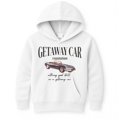 Getaway Car Nothing Good Starts In A Getaway Car Kids Hoodie
