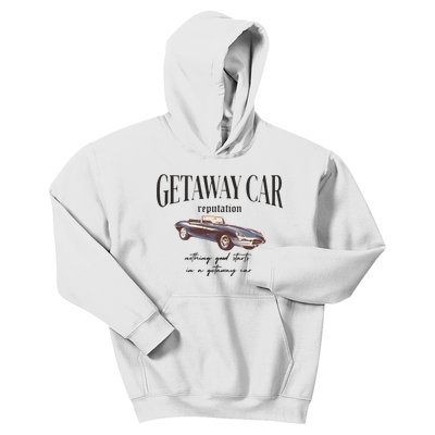 Getaway Car Nothing Good Starts In A Getaway Car Kids Hoodie