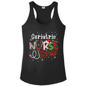 Geriatric Christmas Nurse Crew Nursing Christmas Pattern Gift Ladies PosiCharge Competitor Racerback Tank