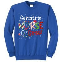 Geriatric Christmas Nurse Crew Nursing Christmas Pattern Gift Sweatshirt