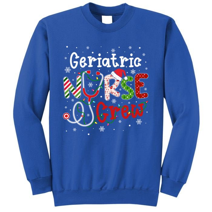 Geriatric Christmas Nurse Crew Nursing Christmas Pattern Gift Sweatshirt