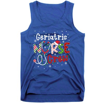 Geriatric Christmas Nurse Crew Nursing Christmas Pattern Gift Tank Top