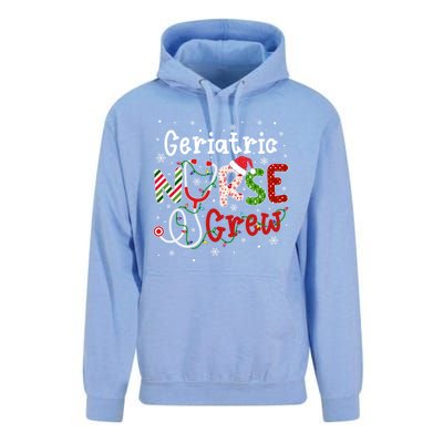 Geriatric Christmas Nurse Crew Nursing Christmas Pattern Gift Unisex Surf Hoodie